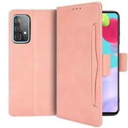 Klopové pouzdro pro Samsung Galaxy A72 5G, Card Slot, růžové