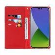 Klopové pouzdro pro iPhone 14 Pro, Litchi Skin Grain, černé