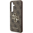 Pouzdro GUESS pro Samsung Galaxy A55, 4G Big Metal Logo, hnědé