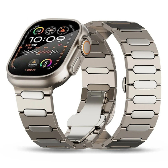 Náramek pro Apple Watch 1/2/3/4/5/6/7/8/9/SE/ULTRA/ULTRA 2 42/44/45/49MM, titanový