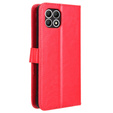 Klopové pouzdro pro T Phone 2 5G, Crazy Horse Wallet, červené
