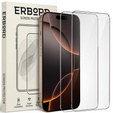 2x tvrzené sklo ERBORD 9H Hard Glass na displeji pro iPhone 17 Pro/17/16 Pro