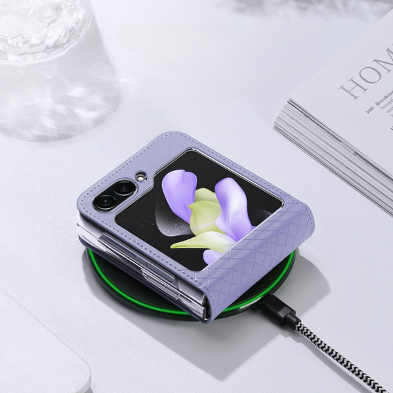 Pouzdro Dux Ducis pro Samsung Galaxy Z Flip5 5G, Bri, fialové
