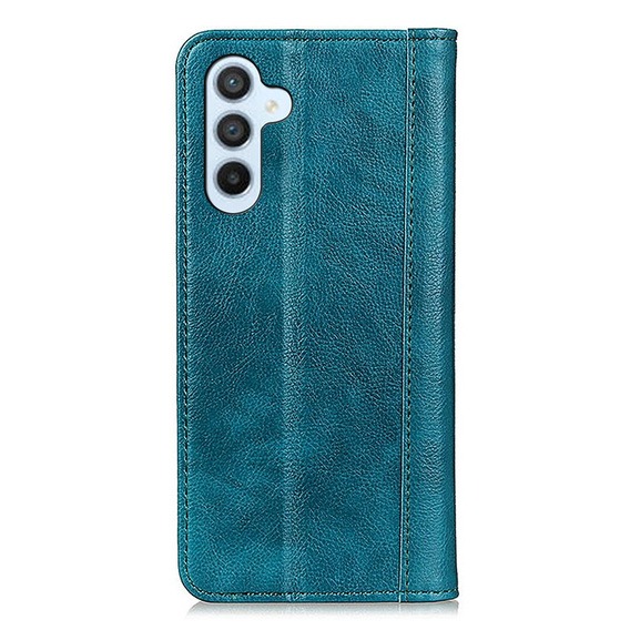 Pouzdro pro Samsung Galaxy A35 5G, Wallet Litchi Leather, zelené