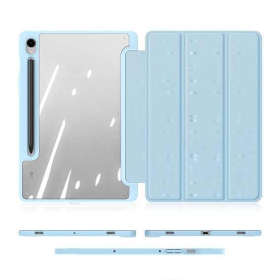 Pouzdro pro Samsung Galaxy Tab S10 Lite / S10 FE / S9 FE, Dux Ducis TOBY, modré
