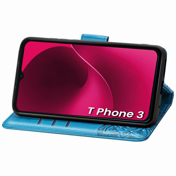 Klopové pouzdro pro T Phone 3 5G, Butterfly, modré