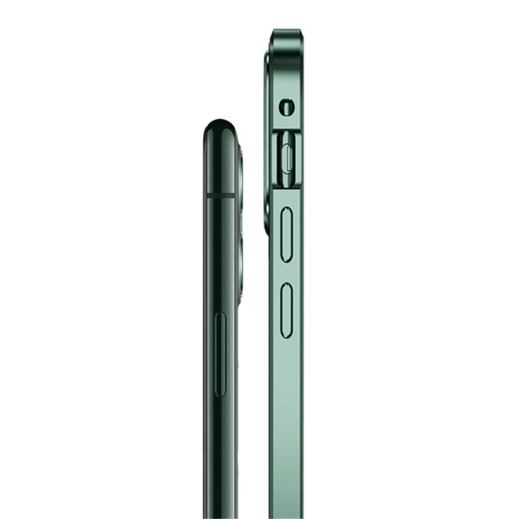 Pouzdro pro iPhone 12 Mini, Magnetic Dual Glass, zelené