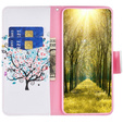 Klopové pouzdro pro Xiaomi Redmi Note 12 4G, Wallet, colorful tree , bílé