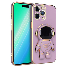 Pouzdro pro iPhone 14 Pro Max, Astronaut, fialové