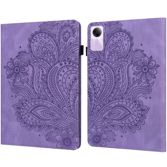 Pouzdro s klopou pro Xiaomi Redmi Pad SE 11", flower, fialové