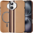Pouzdro pro iPhone 16, Carbon Fiber MagSafe, žluté