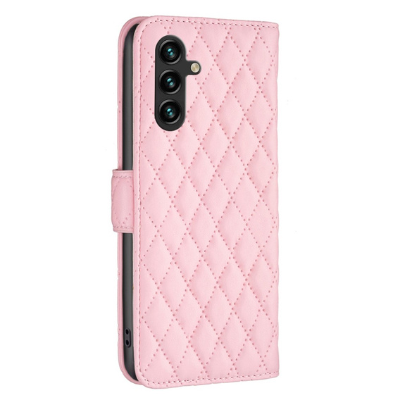 Klopové pouzdro pro Samsung Galaxy A56, Wallet, BINFEN COLOR, růžové