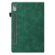 Pouzdro pro Lenovo Tab P12, Classic, s prostorem pro stylus, zelené
