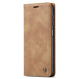 Pouzdro CASEME pro Samsung Galaxy M33 5G, Leather Wallet Case, hnědé