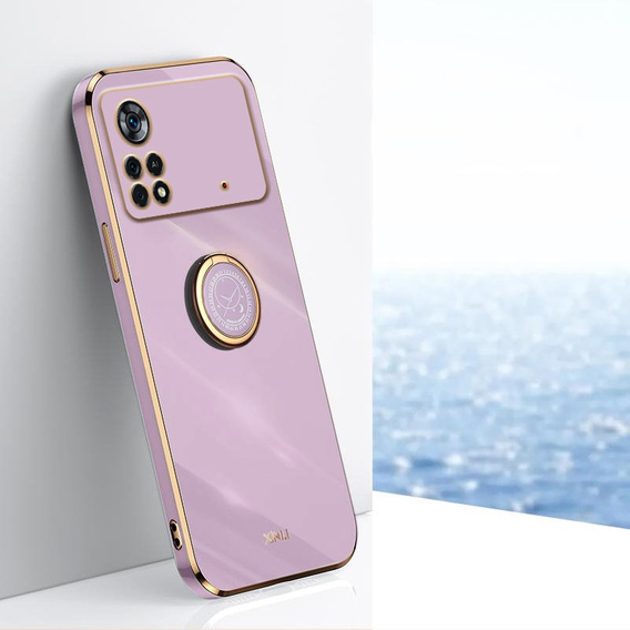 Pouzdro pro Xiaomi Poco M4 Pro 4G, Electro Ring, fialové