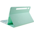 Pouzdro + klávesnice Samsung Galaxy Tab S7 T870/T875 / S8, Pen Slot, zelené