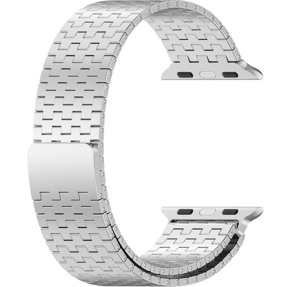 Ocelový náramek pro Apple Watch 1/2/3/4/5/6/7/8/SE/ULTRA 42/44/45/49 MM - stříbrný