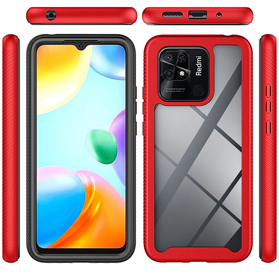 Pouzdro pro Xiaomi Redmi 10C, Shockproof, s fólií, modré