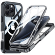 Pouzdro pro iPhone 16 Pro Max, Shockproof, se sklem, pro MagSafe, černé