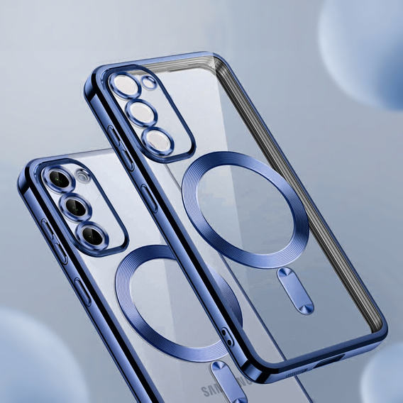 Pouzdro pro Samsung Galaxy S23 Plus, Electro MagSafe, námořnicky modré + sklo na displej