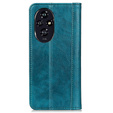 Flipové pouzdro pro Honor 200 Pro 5G, Split Leather, zelené