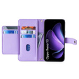 Klopové pouzdro pro Oppo Reno 13, Wallet Zipper Pocket, fialové