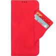 Klopové pouzdro pro Honor 90 Lite 5G, Card Slot, červené