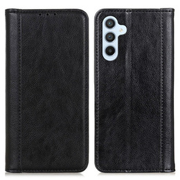 Pouzdro pro Samsung Galaxy A35 5G, Wallet Litchi Leather, černé