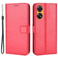 Klopové pouzdro pro Oppo Reno8 T, Wallet, červené