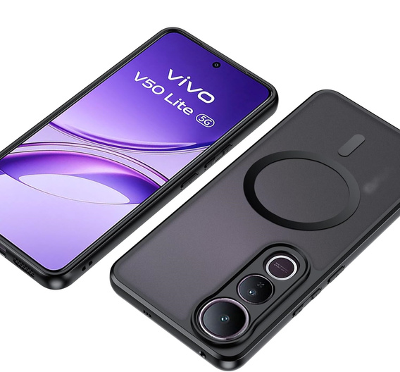Pouzdro pro Vivo V50 Lite 4G / 5G, pro MagSafe, ERBORD Matt Case, černý