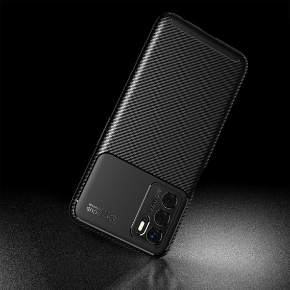 Pouzdro pro Oppo A16, Carbon Gel, černé