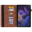 Pouzdro pro Samsung Galaxy Tab A9, Classic, s prostorem pro stylus, hnědé