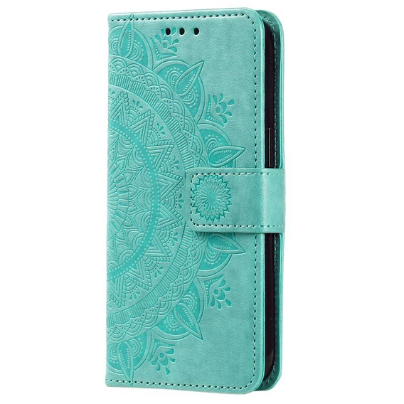 Klopové pouzdro pro Samsung Galaxy A55 5G, Mandala Flower, zelené