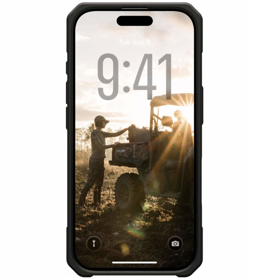 Pouzdro Urban Armor Gear pro iPhone 15 Plus, Monarch Pro Kevlar MagSafe, černé