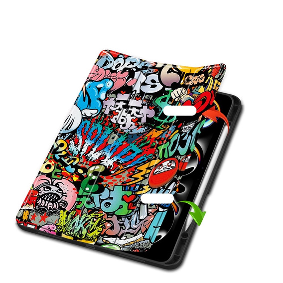 Pouzdro pro iPad Pro 13" 2024 (7 gen.), Smartcase, graffiti