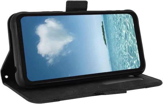 Klopové pouzdro pro Realme 12+ Plus 5G, Card Slot, černé