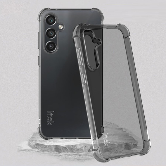 IMAK pouzdro pro Samsung Galaxy S23 FE, Dropproof, transparentní / černé