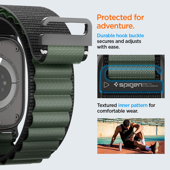 Řemínek Spigen WBF1 Band pro Apple Watch 8/9/10/11/SE/Ultra 1/2 (44/45/46/49 mm)