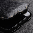 MELKCO flipové pouzdro pro iPhone 13 Pro Max, kožené, flipové, černé