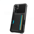 Pouzdro pro Samsung Galaxy A55 5G, Card Holder Kickstand, černé
