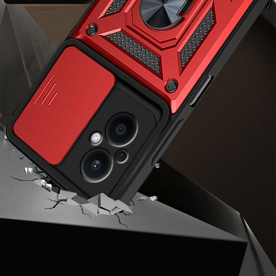 Pouzdro pro Oppo Reno7 Lite, CamShield Slide, červené