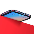 Pouzdro LUPHIE pro iPhone 13 Pro Max, Armor Bumper, černá / červená