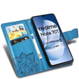 Klopové pouzdro pro Realme Note 70T 4G, Butterfly, modré