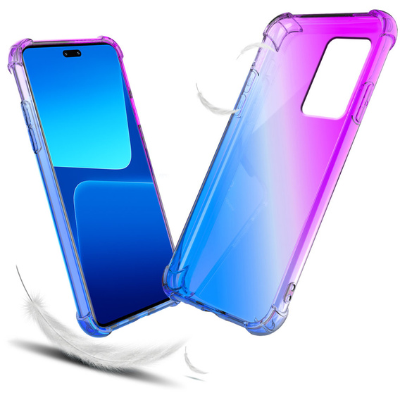 Pouzdro pro Xiaomi 13 Lite, Gradient Dropproof, Fialová / modrá