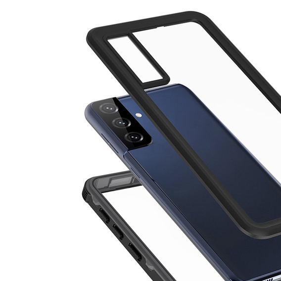 Vodotěsné pouzdro IP68 pro Samsung Galaxy S21+ Plus, Redpepper, černé