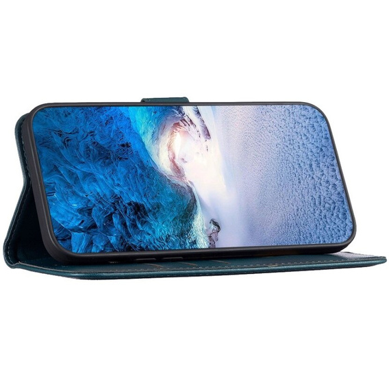 Klopové pouzdro pro Samsung Galaxy A55 5G,BINFEN Wallet, zelený