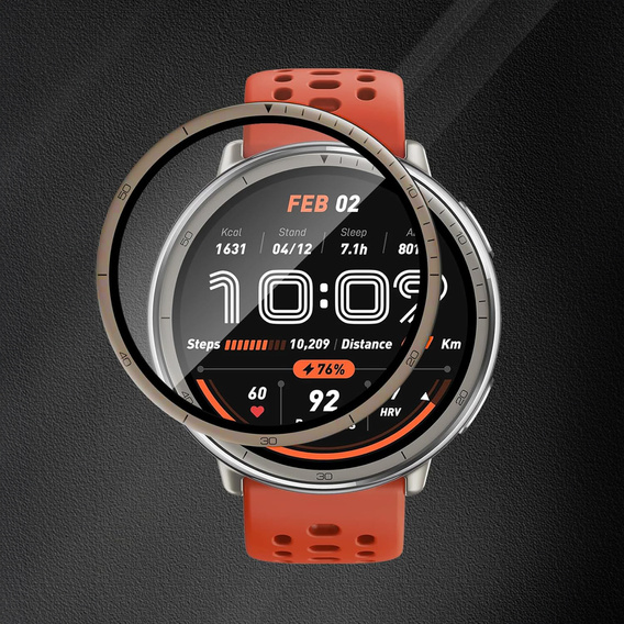 2x hybridní sklo ERBORD pro Amazfit Active 2