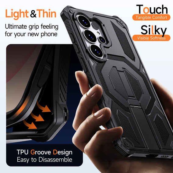 Ochranné pouzdro s podstavcem kompatibilní s MagSafe pro Samsung Galaxy S26 Ultra