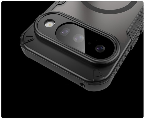 Pancéřové pouzdro pro Google Pixel 10, pro MagSafe, matné, černé