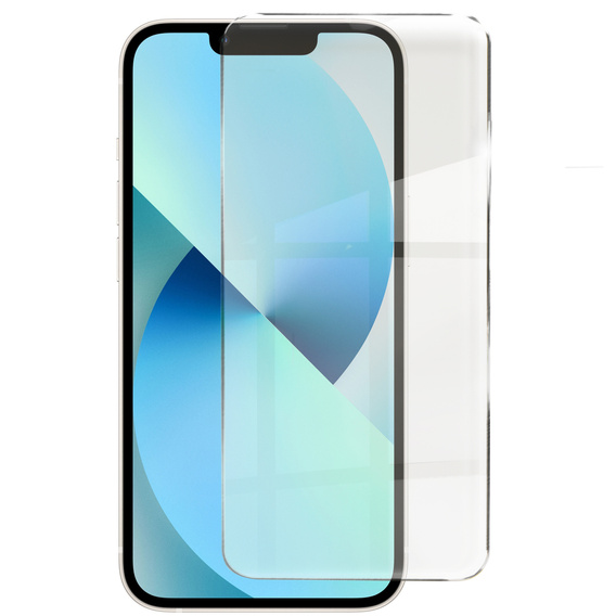 Pouzdro pro iPhone 13, pro MagSafe, ERBORD Matt Case, modrý + sklo na displej